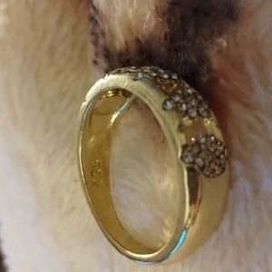 Gold Tone over 925 Men's Wedding Type Ring